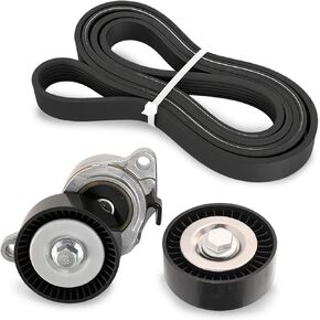 1754054L00 Complete Serpentine Belt Drive Component Kit Compatible with Suzuki Grand Vitara 2009-2013 for SX4 2010-2013 2.4L L4 OE# 36323 6PK2045 in Kuwait