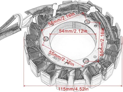 Stator Coil 5NF-81410-00 Compatible With ATV Warrior 350 YFM350X YFM350R YFM350 R X in Saudi Arabia