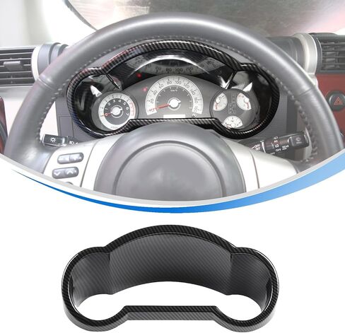 Dashboard Meter Panel Frame Trim for Toyota FJ Cruiser 2007-2021 Accessories, ABS Dashboard Panel Decor Cover Protector (Glossy Black) in Saudi Arabia