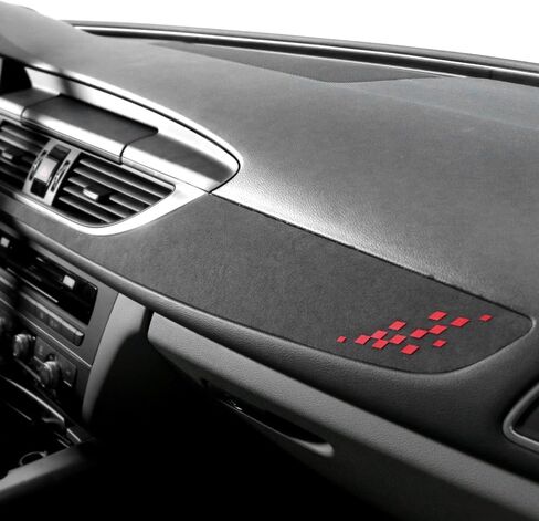 BETTERHUMZ Car Dashboard Panel Instrument Trim Strip Compatible with Audi A6 C7 S6 Hybrid 2012-2018 for Alcantara Co-Pilot Panel Sticker Car Interior Tuning Accessories in Saudi Arabia