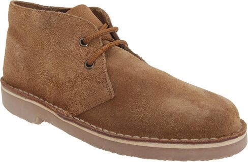 Roamers Adults Unisex Real Suede Unlined Desert Boots (16 US) (Black) in Saudi Arabia