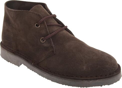 Roamers Adults Unisex Real Suede Unlined Desert Boots (16 US) (Black) in Saudi Arabia
