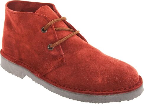 Roamers Adults Unisex Real Suede Unlined Desert Boots (16 US) (Black) in Saudi Arabia