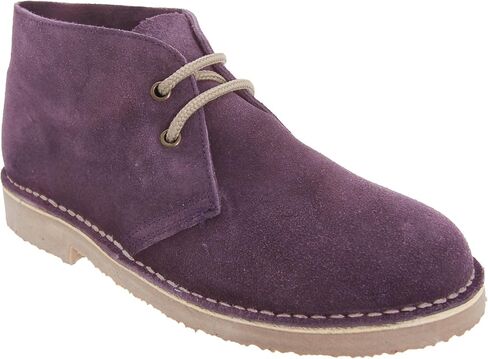 Roamers Adults Unisex Real Suede Unlined Desert Boots (16 US) (Black) in Saudi Arabia