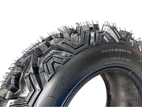 مجموعة إطارات 25x8-12 ATV UTV مكونة من 2، 6PR شديدة التحمل بدون أنابيب للطرق الوعرة، مداس اتجاهي عميق للطين والرمل والممر والشارع، يناسب العجلات الأربع والرباعية وإطارات المقطورة in Kuwait