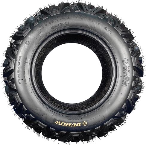 مجموعة إطارات 25x8-12 ATV UTV مكونة من 2، 6PR شديدة التحمل بدون أنابيب للطرق الوعرة، مداس اتجاهي عميق للطين والرمل والممر والشارع، يناسب العجلات الأربع والرباعية وإطارات المقطورة in Kuwait