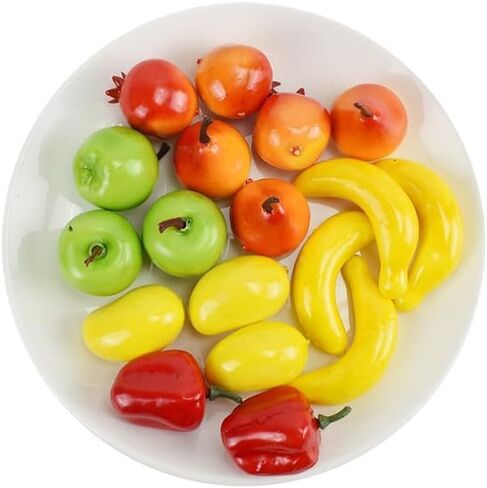 20Pcs Yellow Mini Fake Banana Fruit,Foam Vegetables Fruit as Home Party Ornament Craft Photography Props Gift,Fruit Props for Photography (3-6cm) in Saudi Arabia
