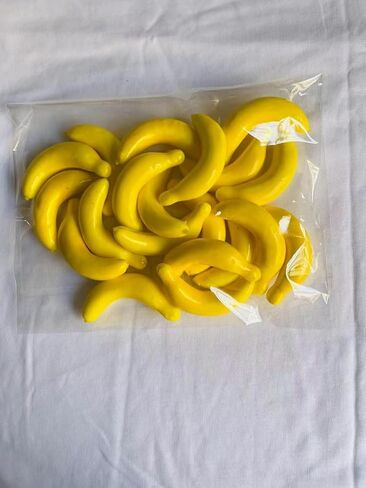 20Pcs Yellow Mini Fake Banana Fruit,Foam Vegetables Fruit as Home Party Ornament Craft Photography Props Gift,Fruit Props for Photography (3-6cm) in Saudi Arabia