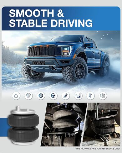TOPICK Air Bags Suspension Kit for 2017-2026 Ford F250, F350, F450, Rear Air Bags for Trucks, 5000 lbs of Load Leveling Capacity, Air Spring Kit for Towing & Hauling, Replaces Firestone Ride-Rite 2625 in Kuwait