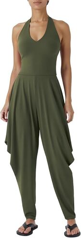 Womens Casual Jumpsuit Sleeveless Halter Romper Summer Fashion Harem Outfit in Saudi Arabia
