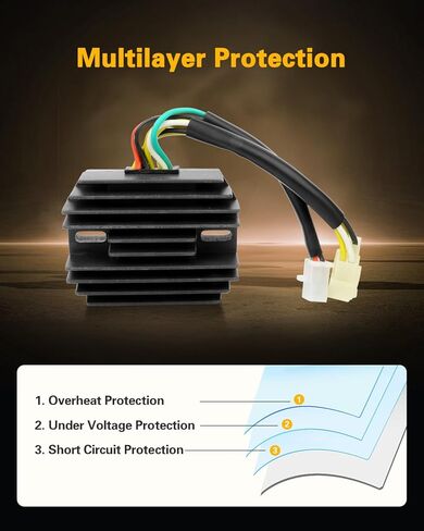 OCPTY Voltage Regulator Rectifier Fits 1980-1982 for Honda CB750C 1979-1982 for Honda CB750F 1981-1982 for Honda CB900F 1983-1985 for Honda Nighthawk 650 1982-1983 for Honda Nighthawk 750 in Saudi Arabia