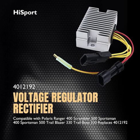 HiSport Voltage Regulator Rectifier - Compatible with Polaris Trail Boss 330, Trail Blazer 330, Scrambler 500, Sportsman 500, Ranger 400, Sportsman 400, Hawkeye 400 Replaces 4012192 in Saudi Arabia
