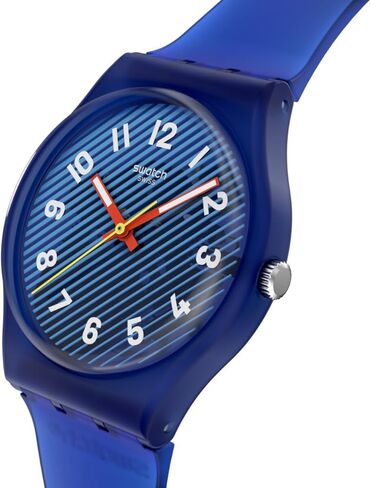 Swatch Gent Unisex Casual Watch Bio-sourced Blue Quartz Water Resistant WAVELENGTHS of Water in Saudi Arabia