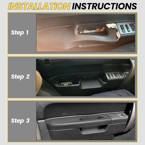 22818466 طقم إصلاح مسند الذراع للباب الأمامي للسائق متوافق مع 2010-2014 Chevy Silverado GMC Sierra 1500 2500HD 3500HD مع مقبض تحرير الباب الأيسر (رمادي) in Saudi Arabia