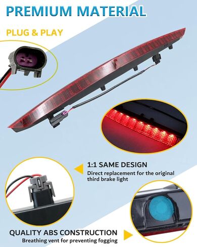 ضوء الفرامل الثالث ارتفاع جبل وقف الضوء 923-302 LED ضوء الفرامل الثالث مصباح ل 2016 2017 2018 لينكولن MKX LED وقف الضوء ارتفاع جبل ث/تسخير يستبدل # FA1Z-13A613-AB in Saudi Arabia