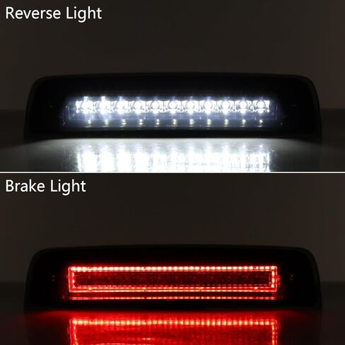 LED 3rd Brake Light Smoked Fits for 2009–2021 Dodge Ram 1500 2500 3500 4500 5500 Ram 1500 Classic Red Brake + White Reverse Rear Lamp OE 55372082AA 55372082AB in Saudi Arabia