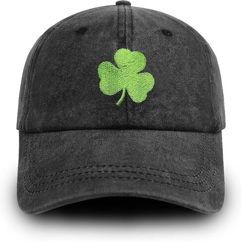 قبعة بيسبول لعيد القديس باتريك للنساء والرجال، قبعة شامروك مطرزة قابلة للتعديل من القطن المغسول، هدايا عيد القديس باتريك in Kuwait