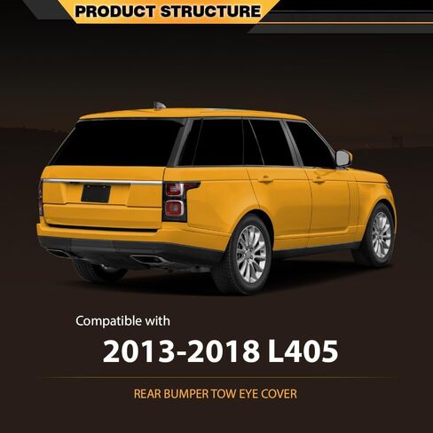 غطاء جهاز استقبال المصد الخلفي متوافق مع Land Rover Range Rover L405 2013-2018 (بعد يونيو 2013) LR037895، LR056298 Tow Eye in Saudi Arabia