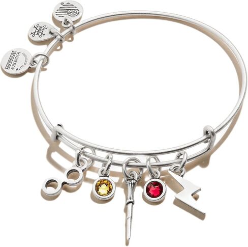Alex and Ani AS21HPILUM3RS، غلاف إضاءة هاري بوتر، كستنائي، فضي رافائيلي، أحمر، أساور in Saudi Arabia