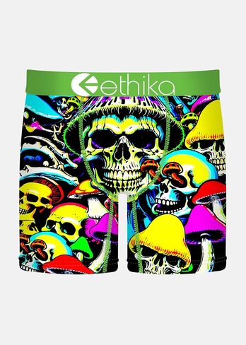 Ethika Men’s Mid Boxer Brief, 4-Way Stretch Performance Underwear - Shroom Bloom in Saudi Arabia