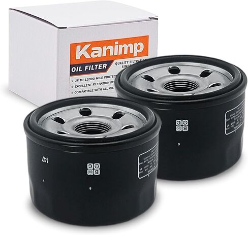 1541A-LBA2-E00 5DM-13440-00-00 Oil Filter for Yamaha Raptor 660 YFM660R 2001-2005 V Star 1300 XVS1300 2007-2012 Kymco MXU 700i Xciting 500 Kodiak 700 YFM700 2016-2017 Grizzly 700 2016-2017 (2 PCS) in Kuwait