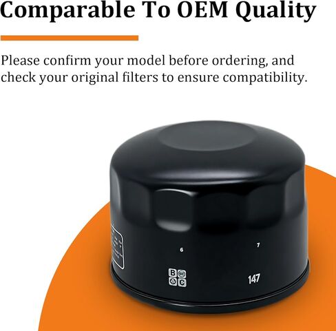 1541A-LBA2-E00 5DM-13440-00-00 Oil Filter for Yamaha Raptor 660 YFM660R 2001-2005 V Star 1300 XVS1300 2007-2012 Kymco MXU 700i Xciting 500 Kodiak 700 YFM700 2016-2017 Grizzly 700 2016-2017 (2 PCS) in Kuwait