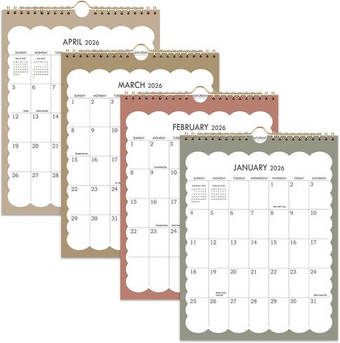 2026-2027 Wall Calendar - 2026-2027 Vertical Calendar Runs from Jul 2026 - Dec 2027, 11.5" x 14.5", Strong Twin-Wire Binding, Thick Paper, Hanging Calenar for Office, School, Home in Saudi Arabia