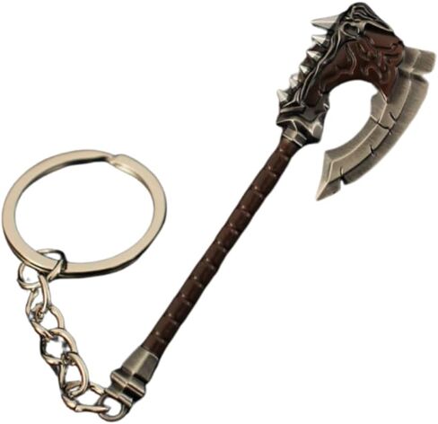 World of Warcraft Gorehowl Keychain – Legendary Orc Weapon Keychain for Gamers & Collectors Model Action Figures Game Toys Collection Gift Desk Decoration Backpack Pendant Gift in Saudi Arabia