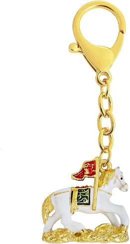 Fengshuibringluck Feng Shui Victory Horse Keychain Good Luck Wealth Amulet Keychain in Saudi Arabia