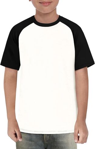 الأولاد haloumoning قصيرة الأكمام راجلان تي القمصان الأطفال الأساسيين بلوك بلوك قمم طاقم المحملات 5-14 سنة in Kuwait