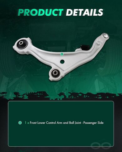 SCITOO 1pc-Front Suspension Part K622157 Front Lower Control Arm and Ball Joint Passenger Side 2009-2014 for Nissan Murano in Saudi Arabia