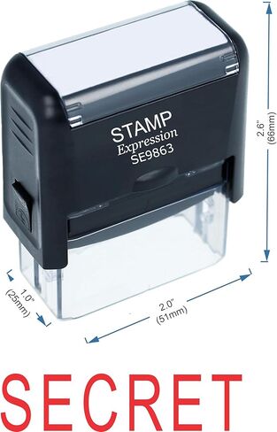 StampExpression - ختم مطاطي ذاتي التحبير للمكتب السري - حبر أحمر (A-5055) in Saudi Arabia