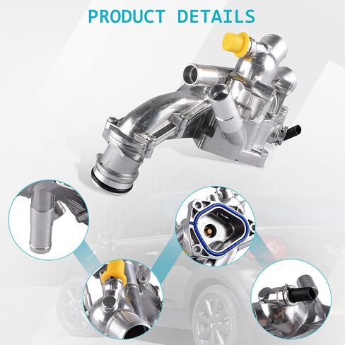 11538674895 Engine Coolant Thermostat Housing Assembly Compatible for Mini Cooper 2011-2015, Mini Cooper Countryman 2011-2016, Mini Cooper Paceman 2013-2016 in Kuwait