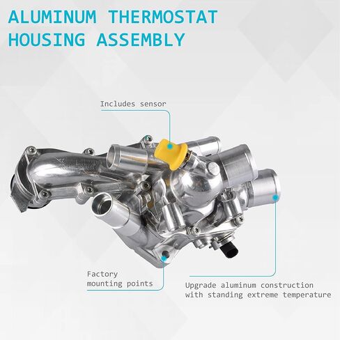 11538674895 Engine Coolant Thermostat Housing Assembly Compatible for Mini Cooper 2011-2015, Mini Cooper Countryman 2011-2016, Mini Cooper Paceman 2013-2016 in Kuwait