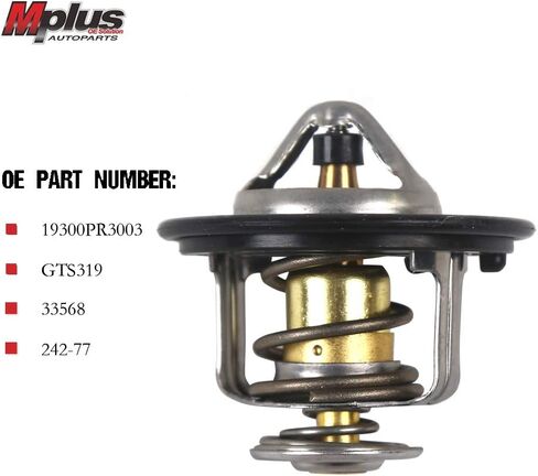 MPLUS Coolant Thermostat Housing Fits 1986-2001 for Acura Integra, 1984-2012 for Honda Civic, 1992-1996 for Honda Prelude, 1981-1986 for Toyota Pickup, 1995-1998 for Honda Odyssey 1.3L-2.5L in Saudi Arabia