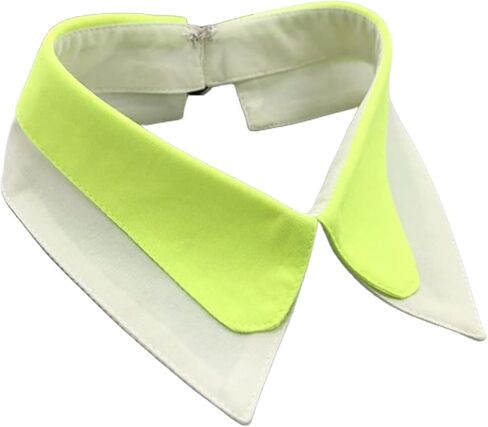 LoudSung Detachable Neckwear Simple Fake Collar Retro False Collar Colorful Embroidery Design for Women Girls in Saudi Arabia