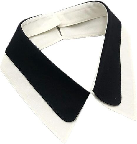 LoudSung Detachable Neckwear Simple Fake Collar Retro False Collar Colorful Embroidery Design for Women Girls in Saudi Arabia