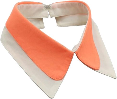 LoudSung Detachable Neckwear Simple Fake Collar Retro False Collar Colorful Embroidery Design for Women Girls in Saudi Arabia