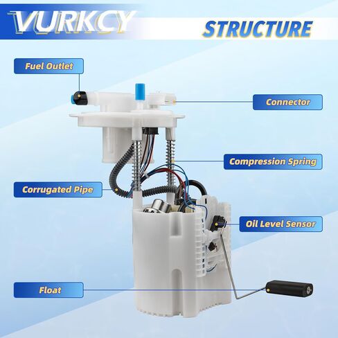 Electric Fuel Pump Module Assembly Compatible with 2015-2016 Chrysler 200, 2014-2016 Jeep Cherokee, 2013-2016 Dodge Dart, L4 2.0L 2.4L, Replace E7280M FG1560 in Saudi Arabia