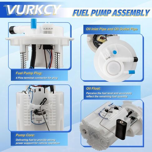 Electric Fuel Pump Module Assembly Compatible with 2015-2016 Chrysler 200, 2014-2016 Jeep Cherokee, 2013-2016 Dodge Dart, L4 2.0L 2.4L, Replace E7280M FG1560 in Saudi Arabia