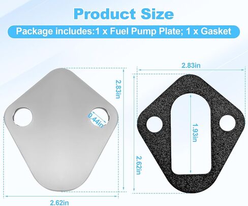 بديل Earthtec لكتلة صغيرة من مضخة الوقود Ford Blockk Off Chrom Steel 260 289 302 351W 2058 in Kuwait