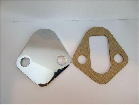 بديل Earthtec لكتلة صغيرة من مضخة الوقود Ford Blockk Off Chrom Steel 260 289 302 351W 2058 in Kuwait