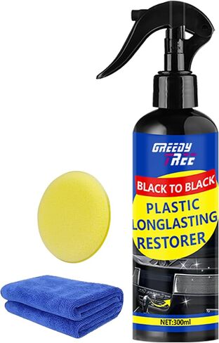 مُرمم نهائي لبلاستيك وتزيين السيارة - العودة إلى اللون الأسود يعيد الحواف الباهتة، وحماية من الأشعة فوق البنفسجية، وطلاء سيراميك طويل الأمد، وتركيبة غير دهنية للداخل والخارج in Kuwait