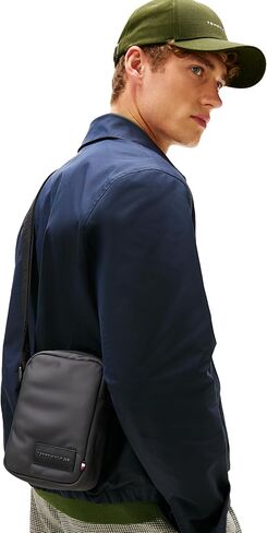 Tommy Hilfiger Mens Repreve Mini Reporter، رمادي داكن، مقاس واحد in Saudi Arabia