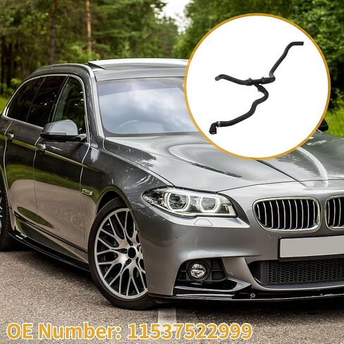Radiator Hose No.11537522999 Engine Oil Cooler Hose Pipe for BMW E60 525i 525xi 528i XDrive 530i 530xi Rubber Black Good Sealing in Saudi Arabia
