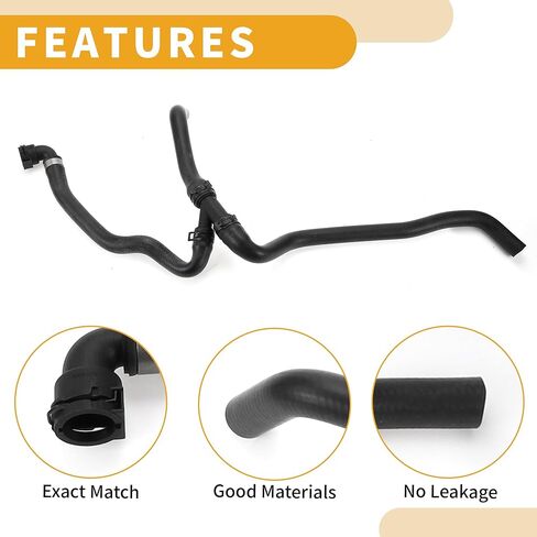 Radiator Hose No.11537522999 Engine Oil Cooler Hose Pipe for BMW E60 525i 525xi 528i XDrive 530i 530xi Rubber Black Good Sealing in Saudi Arabia