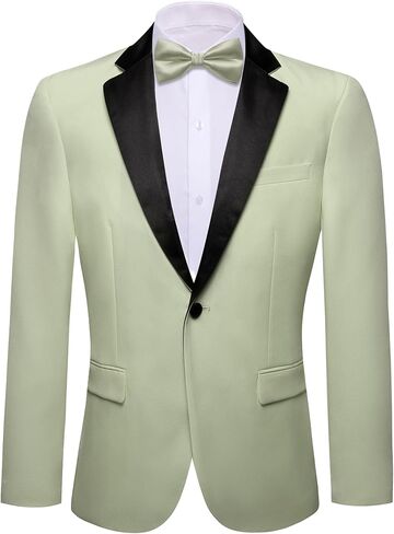 Barry.Wang Mens Casual Blazer Sport Coat Regular Fit Suit Jackets Business Lightweight Sports Jacket for Wedding Party in Kuwait