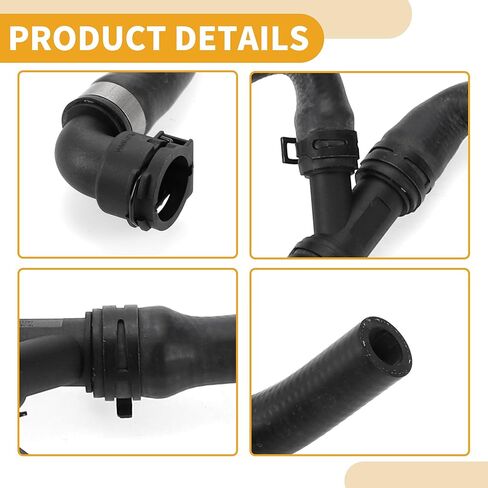 Radiator Hose No.11537522999 Engine Oil Cooler Hose Pipe for BMW E60 525i 525xi 528i XDrive 530i 530xi Rubber Black Good Sealing in Saudi Arabia