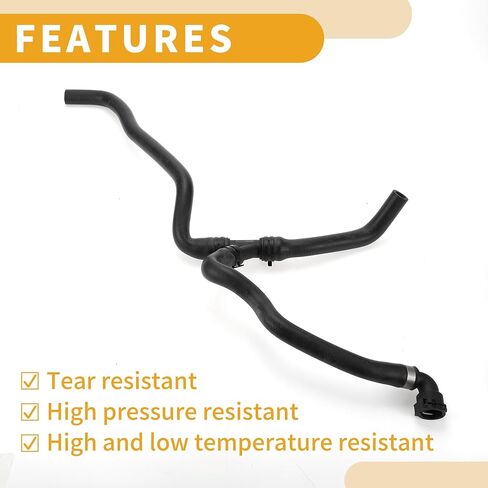 Radiator Hose No.11537522999 Engine Oil Cooler Hose Pipe for BMW E60 525i 525xi 528i XDrive 530i 530xi Rubber Black Good Sealing in Saudi Arabia