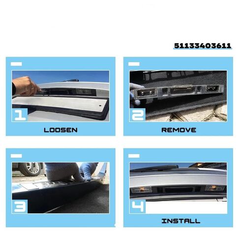 Car Tailgate Lock Handle Switch Touring Boot Trunk Lid Rear Handle with Key Button for BMW E83 X3 2004-2010 Car Tailgate Switch Assembly 51133403611 in Saudi Arabia